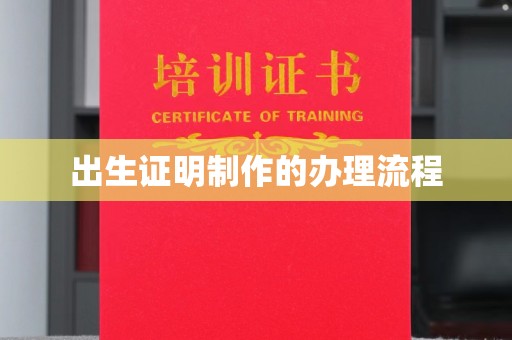 信阳出生证明制作的办理流程